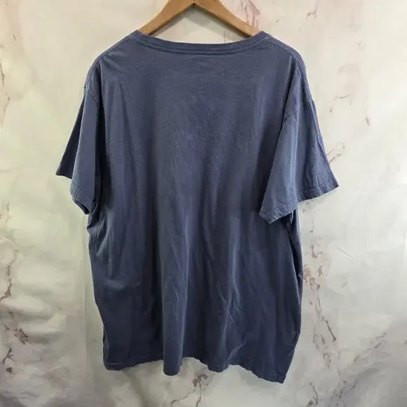Patagonia T Shirt Mens XXL Blue Organic Cotton Tee Crew Mountain Slim Fit Circle - Picture 5 of 9
